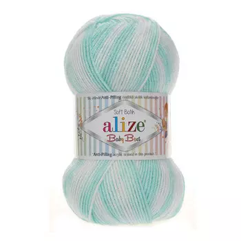Пряжа Alize 'Baby Best Batik' 100г 240м (10% бамбук, 90% акрил) с эффектом АНТИПИЛЛИНГ (6659 секционный)