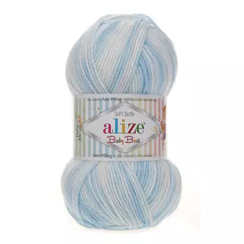 Пряжа Alize 'Baby Best Batik' 100г 240м (10% бамбук, 90% акрил) с эффектом АНТИПИЛЛИНГ (6669 секционный)