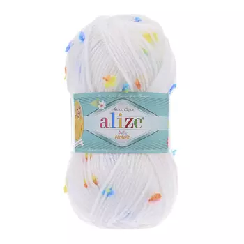 Пряжа ALIZE 'Baby flower' 100гр. 210м. (94%акрил, 6%полиамид) (5380 принт)