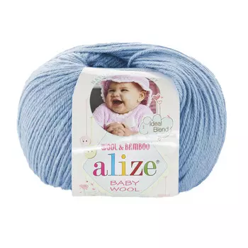 Пряжа ALIZE 'Baby wool' 50гр. 175м. (20%бамбук, 40%шерсть, 40%акрил)ТУ (350)