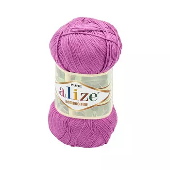 Пряжа ALIZE 'Bamboo fine' 100гр. 440м. (100% бамбук) (46 ярко-розовый)