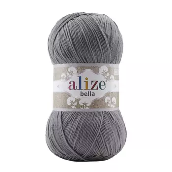 Пряжа ALIZE 'Bella 100' 100гр. 360м.(100% хлопок) (87 угольно-серый)