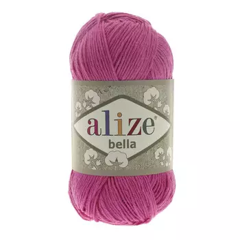 Пряжа ALIZE 'Bella' 50гр. 180м. (100% хлопок) ТУ (489 ярко-розовый)