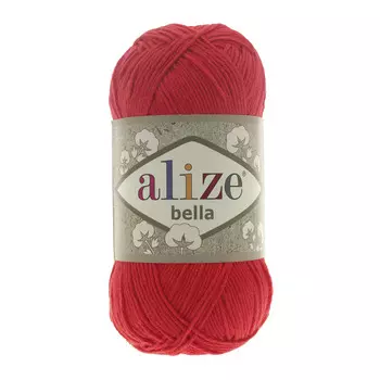 Пряжа ALIZE 'Bella' 50гр. 180м. (100% хлопок) ТУ (56 красный)
