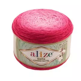 Пряжа Alize 'Bella Ombre Batik' 250г 900м (100% хлопок) (7405 фуксия)
