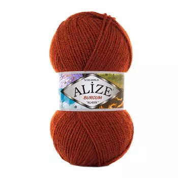 Пряжа ALIZE 'BURCUM KLASIK' 100гр. 210м (100% Aкрил) (36 терракот)