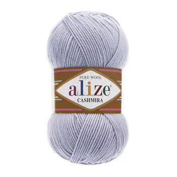 Пряжа ALIZE 'Cashmira' 100гр.300м (100%шерсть) ТУ (52 светло-серый)