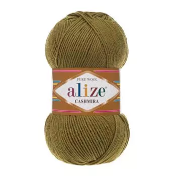 Пряжа ALIZE 'Cashmira' 100гр.300м (100%шерсть) ТУ (233 зеленая черепаха)