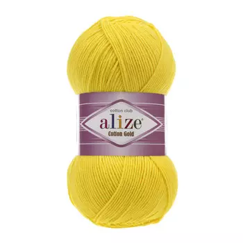 Пряжа ALIZE 'Cotton gold' (55%хлопок,45%акрил)ТУ (110 желтый)