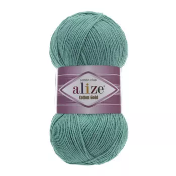 Пряжа ALIZE 'Cotton gold' (55%хлопок,45%акрил)ТУ (610 изумруд)