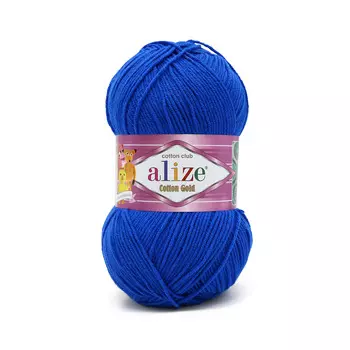 Пряжа ALIZE 'Cotton gold' (55%хлопок,45%акрил)ТУ (141 василек)