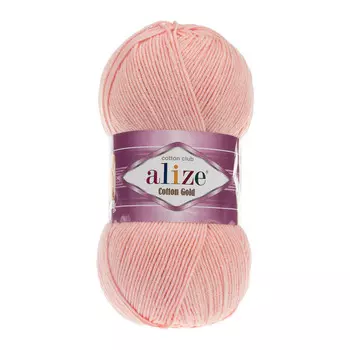 Пряжа ALIZE 'Cotton gold' (55%хлопок,45%акрил)ТУ (393 светло-розовый)