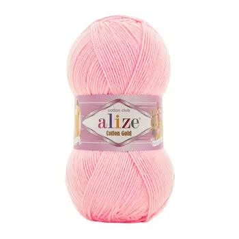 Пряжа ALIZE 'Cotton gold' (55%хлопок,45%акрил)ТУ (518 розовый)