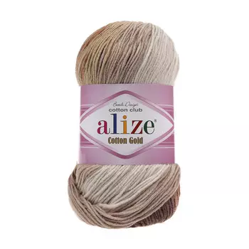Пряжа ALIZE 'COTTON GOLD BATIK ' 100гр. 330м (55% Xлопок - 45% Aкрил) (3249 секционный)