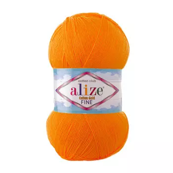 Пряжа ALIZE 'COTTON GOLD FINE ' 100гр. 660м (55% Xлопок - 45% Aкрил) (83 тыква)
