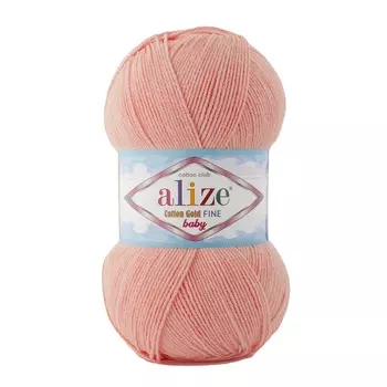 Пряжа ALIZE 'Cotton Gold Fine Baby' 100гр, 470м (55%хлопок, 45%акрил) (393 светло-розовый)