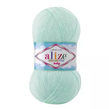 Пряжа ALIZE 'Cotton Gold Fine Baby' 100гр, 470м (55%хлопок, 45%акрил) (522 мята)