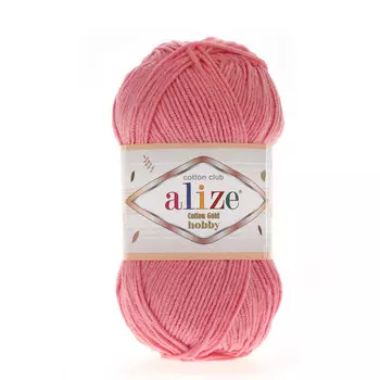 Пряжа Alize 'Cotton Gold Hobby' 50г 165м (55% хлопок, 45% акрил) (33 темно розовый)