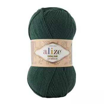 Пряжа ALIZE 'Cotton Gold Pratica' 100гр, 220м (55%хлопок, 45%акрил) (426 петроль)