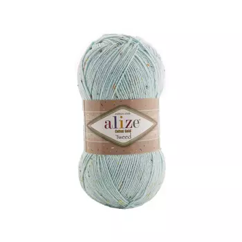 Пряжа Alize 'Cotton Gold Tweed' 100г 330м (57% хлопок, 40% акрил, 3% полиэстер) (514 мята)