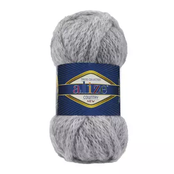 Пряжа ALIZE 'Country' 100гр. 34м. (20%шерсть, 55%акрил, 25%п/а) ТУ (21 серый меланж)