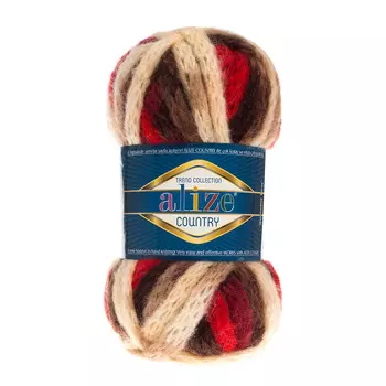 Пряжа ALIZE 'Country' 100гр. 34м. (20%шерсть, 55%акрил, 25%п/а) ТУ (5456 секционный)