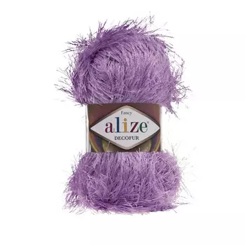 Пряжа ALIZE 'Decofur' травка 100гр. 110м. (100%п/э) ТУ (47 сирень)