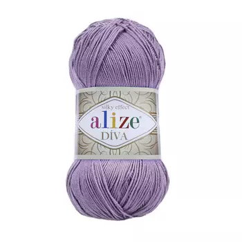 Пряжа ALIZE 'Diva' 100гр. 350м. (100% микрофибра) ТУ (622 фиолетовый)