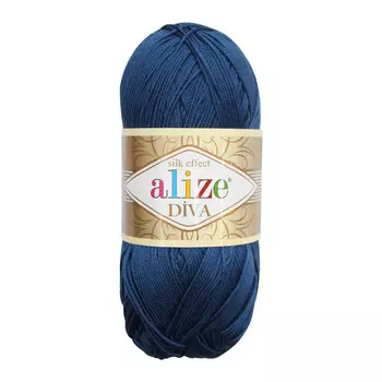 Пряжа ALIZE 'Diva' 100гр. 350м. (100% микрофибра) ТУ (279 т.синий)