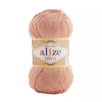 Пряжа ALIZE 'Diva' 100гр. 350м. (100% микрофибра) ТУ (393 светло-розовый)