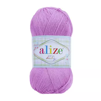 Пряжа ALIZE 'DİVA BABY' 100гр. 350м (100% Mикрофибра Aкрил) (43 сирень)