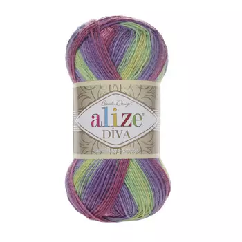 Пряжа ALIZE 'Diva batik' 100гр. 350м. (100% микрофибра) ТУ (3241 секционный)
