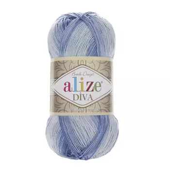 Пряжа ALIZE 'Diva batik' 100гр. 350м. (100% микрофибра) ТУ (3282 секционный)