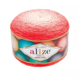 Пряжа Alize 'Diva Ombre Batik' 250г 875м (100% микрофибра акрил) (7381 коралловый)