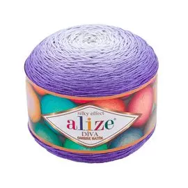Пряжа Alize 'Diva Ombre Batik' 250г 875м (100% микрофибра акрил) (7378 лаванда)