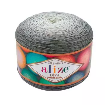 Пряжа Alize 'Diva Ombre Batik' 250г 875м (100% микрофибра акрил) (7380 серый)