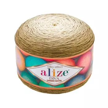Пряжа Alize 'Diva Ombre Batik' 250г 875м (100% микрофибра акрил) (7374 зеленый)