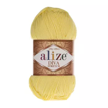 Пряжа ALIZE 'Diva stretch' 100гр. 400м. (92% микроакрил, 8%эластик) (643 лимон)