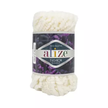 Пряжа ALIZE 'Fashion boucle' 100гр., 35м. (70%акрил, 25% шерсть, 5% полиамид) ТУ (62 молочный)