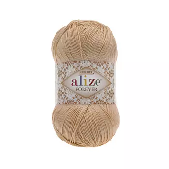Пряжа ALIZE 'Forever crochet' 50гр. 300м. (100% микроакрил) ТУ (394 верблюжий)
