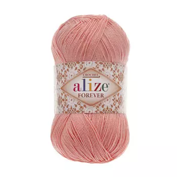 Пряжа ALIZE 'Forever crochet' 50гр. 300м. (100% микроакрил) ТУ (144 темная пудра)