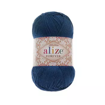 Пряжа ALIZE 'Forever crochet' 50гр. 300м. (100% микроакрил) ТУ (361 темно-синий)