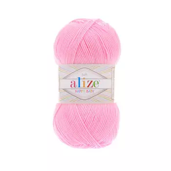 Пряжа ALIZE 'HAPPY BABY' 100гр. 350м (65% Акрил - 35 % Полиамид) (191 розовый)