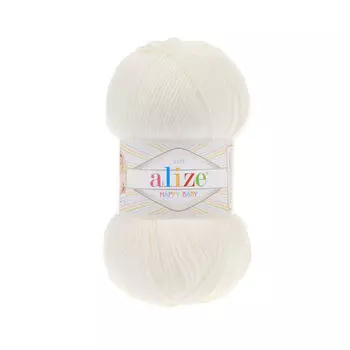 Пряжа ALIZE 'HAPPY BABY' 100гр. 350м (65% Aкрил - 35 % Полиамид) (450 жемчужный)