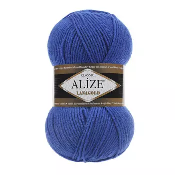 Пряжа ALIZE 'Lanagold' 100гр., 240м (49%шерсть, 51%акрил) (141 василек)