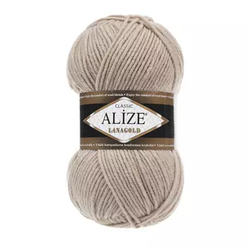Пряжа ALIZE 'Lanagold' 100гр., 240м (49%шерсть, 51%акрил) (05 бежевый)