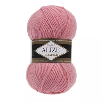 Пряжа ALIZE 'Lanagold' 100гр., 240м (49%шерсть, 51%акрил) (265 персик)