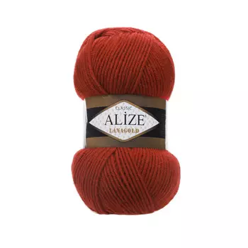 Пряжа ALIZE 'Lanagold' 100гр., 240м (49%шерсть, 51%акрил) (36 терракот)