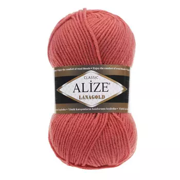 Пряжа ALIZE 'Lanagold' 100гр., 240м (49%шерсть, 51%акрил) (154 коралловый)