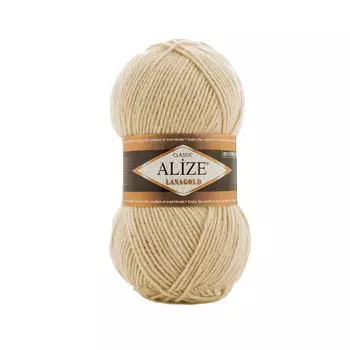 Пряжа ALIZE 'Lanagold' 100гр., 240м (49%шерсть, 51%акрил) (262 беж)